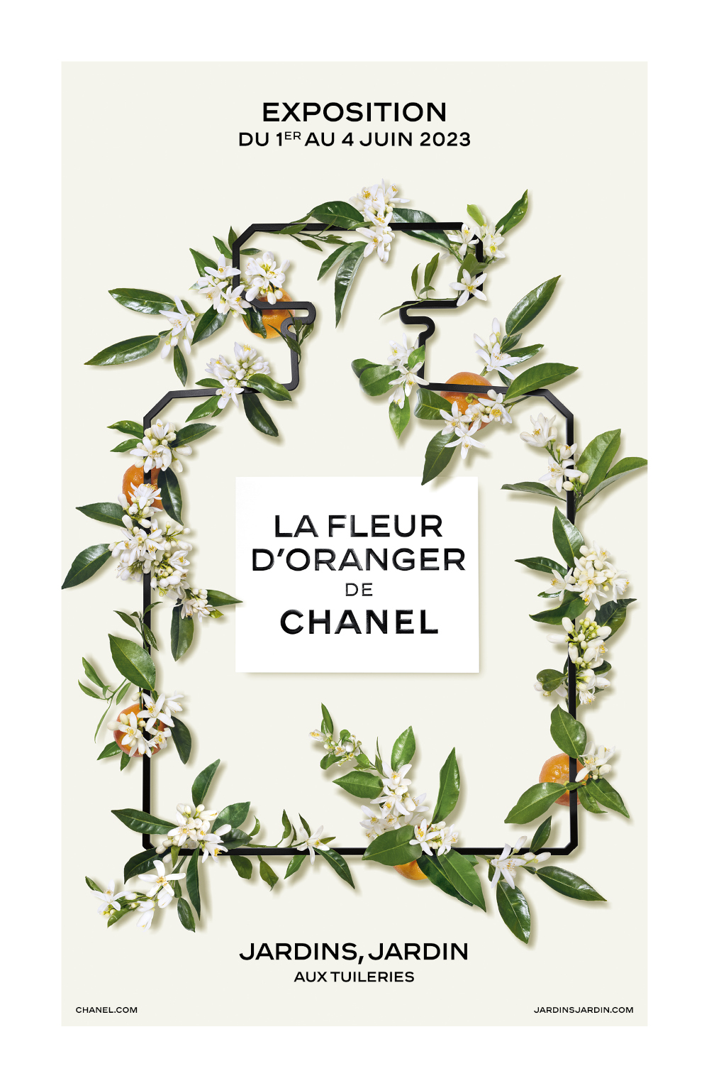 Un jardin autour de la fleur d’oranger de Chanel aux Tuileries