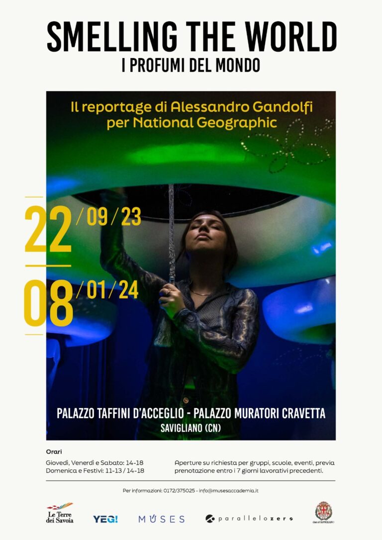 “Smelling the world”, Alessandro Gandolfi immersive exhibition in Savigliano