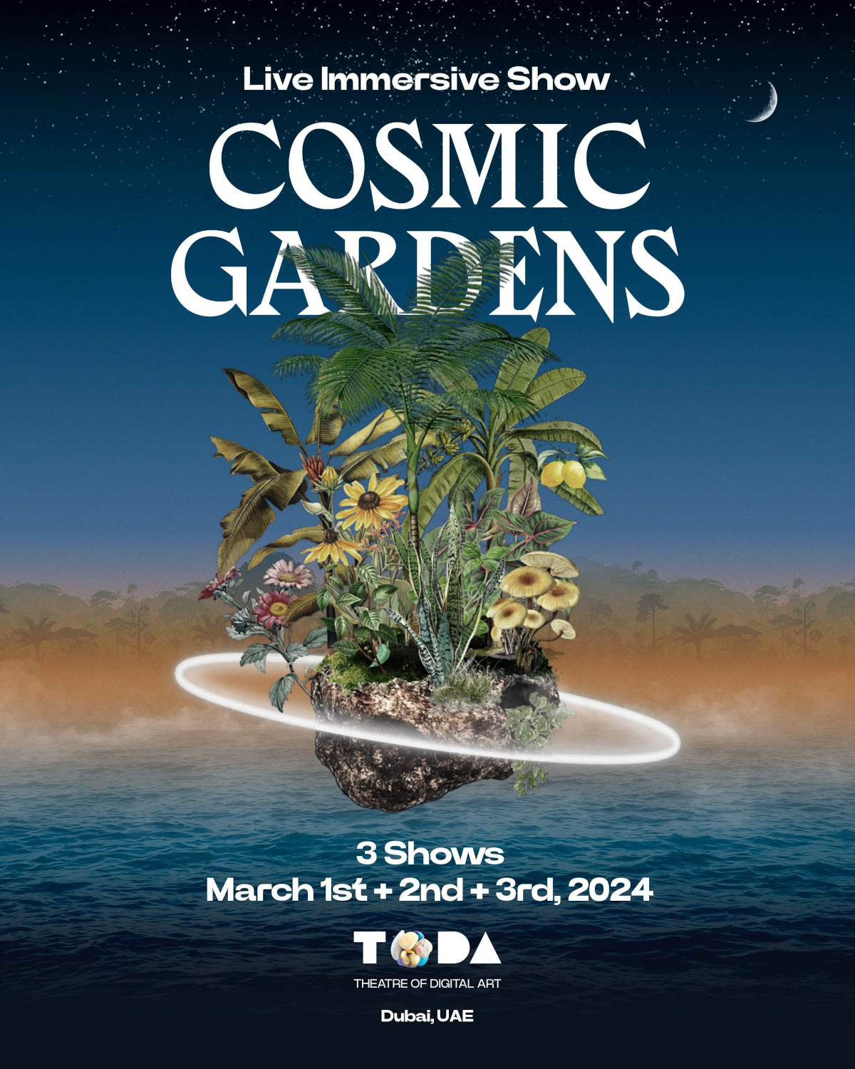 Cosmic Gardens immersive show in Dubai