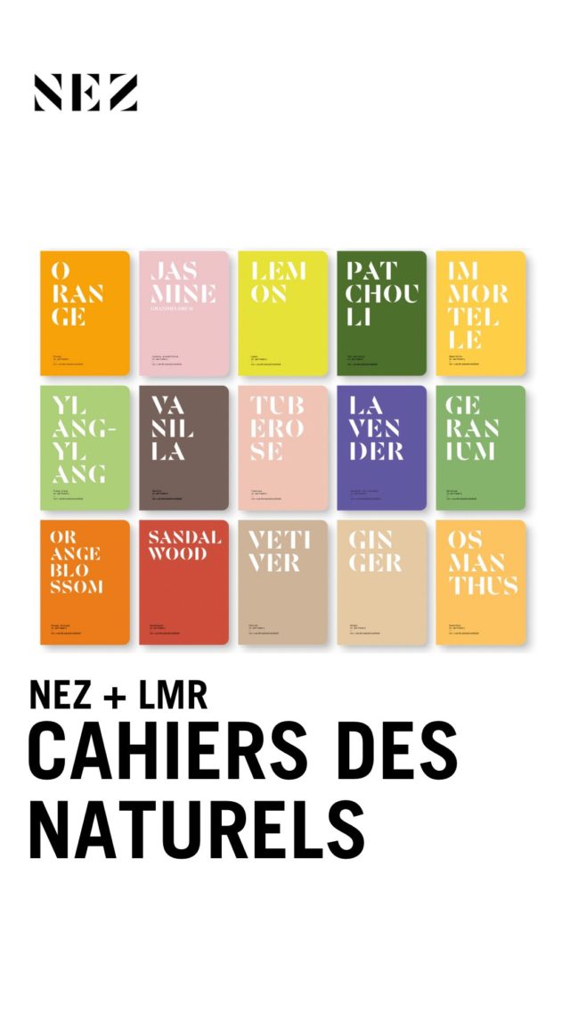 𝗟𝗶𝘃𝗿𝗲𝘀 - 𝗡𝗲𝘇+𝗟𝗠𝗥 𝗰𝗮𝗵𝗶𝗲𝗿𝘀 𝗱𝗲𝘀 𝗻𝗮𝘁𝘂𝗿𝗲𝗹𝘀 ⁠

Depuis 2018, Nez, en association avec le Laboratoire Monique Rémy @lmrnaturals , la référence en ingrédients naturels pour l’industrie du parfum, propose une collection unique en son genre : « Nez + LMR cahiers des naturels ».
Aujourd’hui, elle comprend 27 ouvrages à découvrir ou redécouvrir dont deux nouvelles matières premières parues en octobre : l’osmanthus et le gingembre. 

Retrouvez l’intégralité des livres Nez + LMR cahiers des naturels disponibles en français et anglais ⁠⁠sur shop.bynez.com ainsi qu’une sélection dans les librairies partenaires. 🔗Lien en bio 🔗

Auteurs : Éléonore de Bonneval⁠ @edebonneval⁠
Olivier R.P. David⁠ @olivierdavid33⁠
Jeanne Doré⁠ @jeannedoredore⁠
Anne-Sophie Hojlo⁠ @ashojlo⁠
Clément Paradis⁠ @nez_paradis⁠
Aurélie Dematons @lemuscetlaplume
Delphine de Swardt⁠ @delphine_de_swardt⁠
Illustratrice : Amélie fontaine ⁠
Design graphique : @atelier_marge_design ⁠⁠
Photographie : @gregoiremahler ⁠